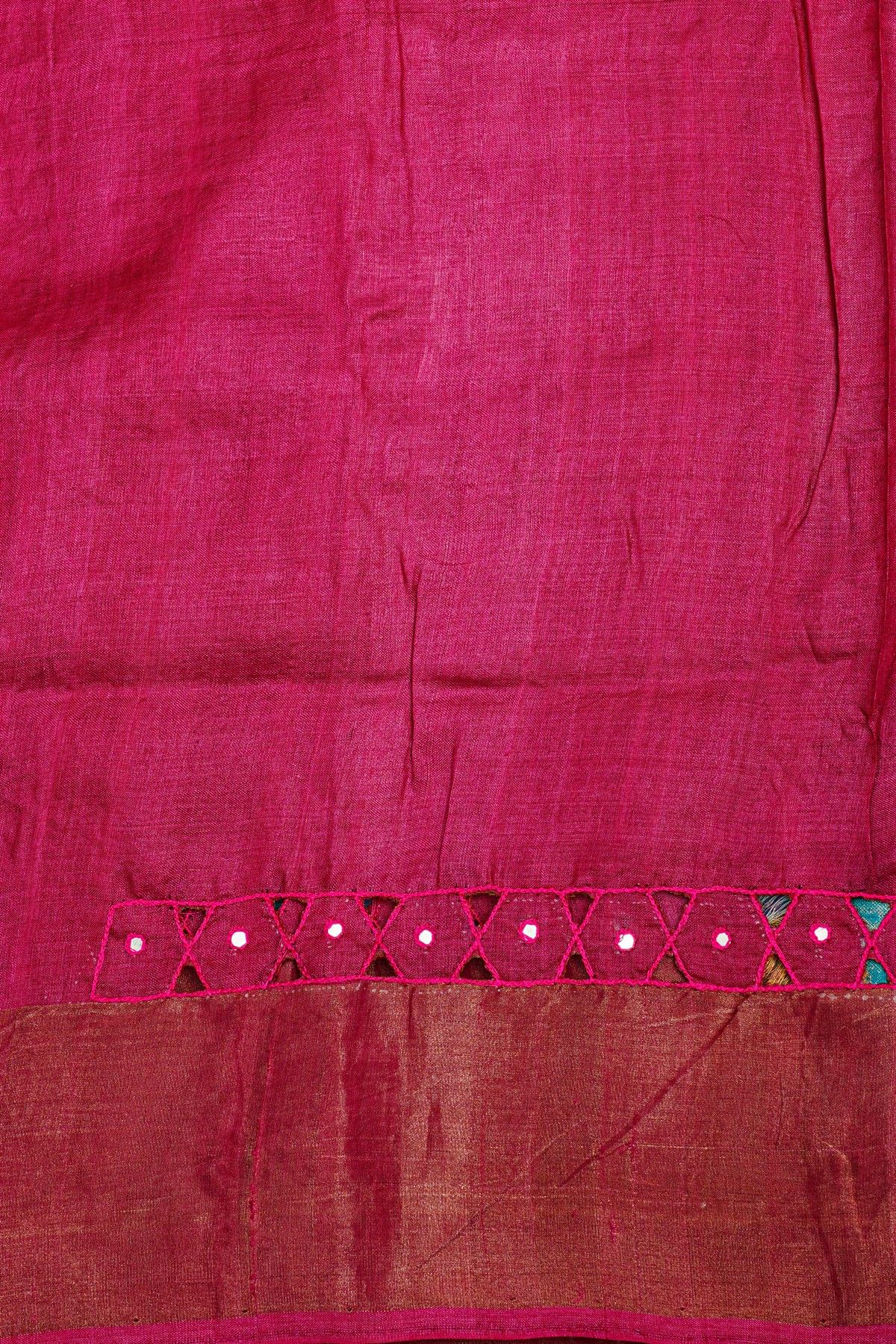 Fancy Tussar Multi Colour Saree
