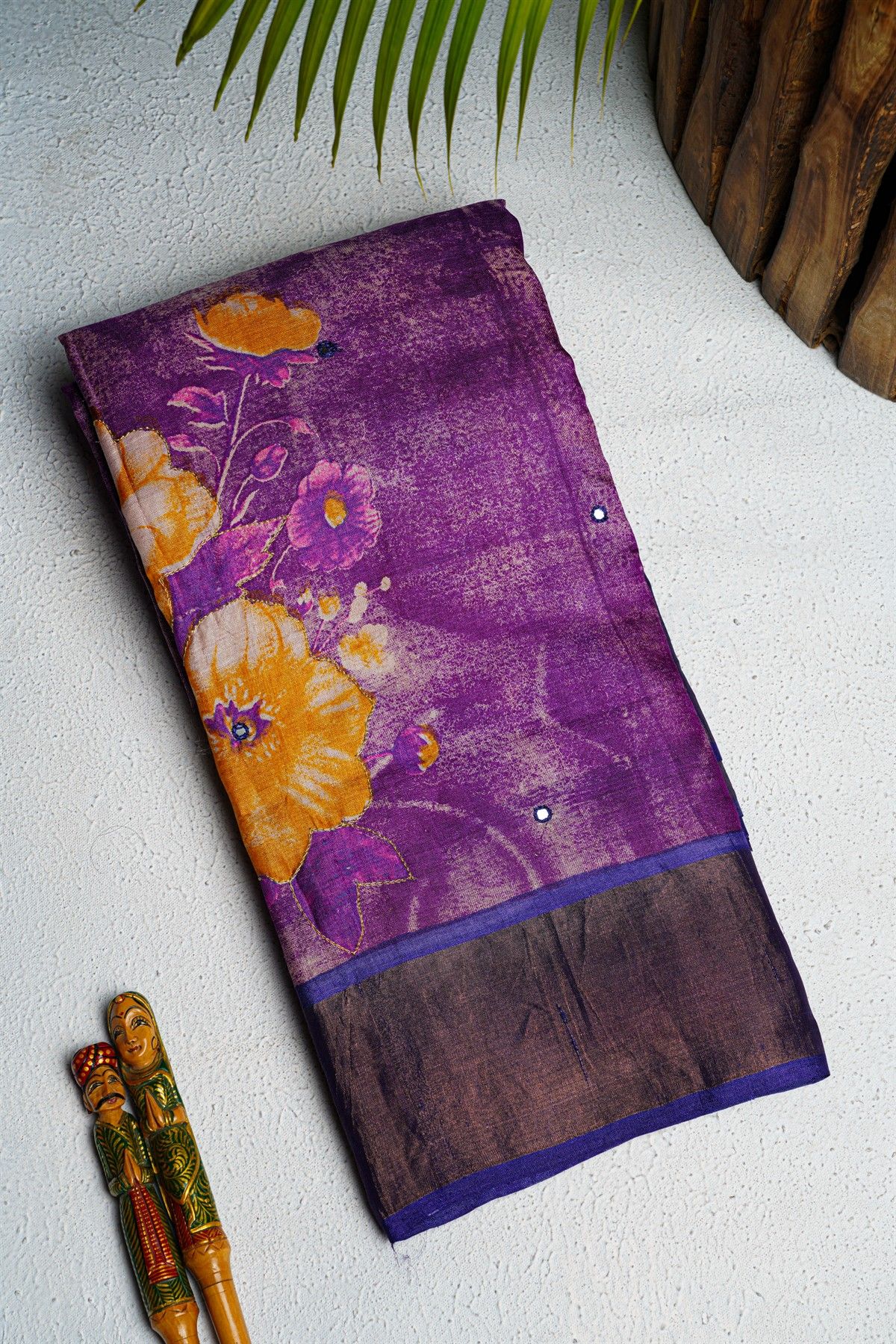 Fancy Tussar Multi Colour Saree