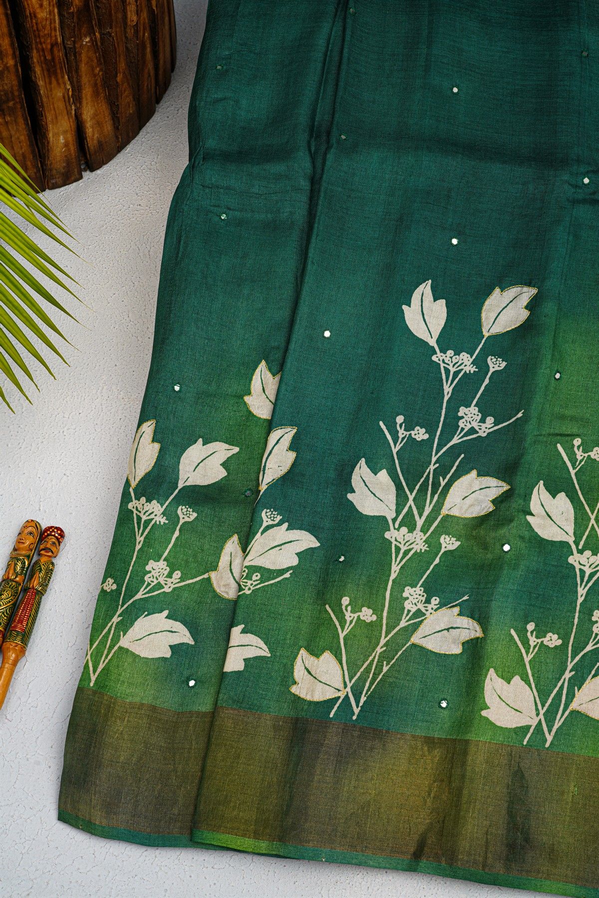 Fancy Tussar Dual Colour Saree