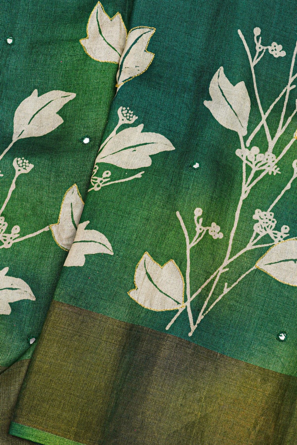 Fancy Tussar Dual Colour Saree