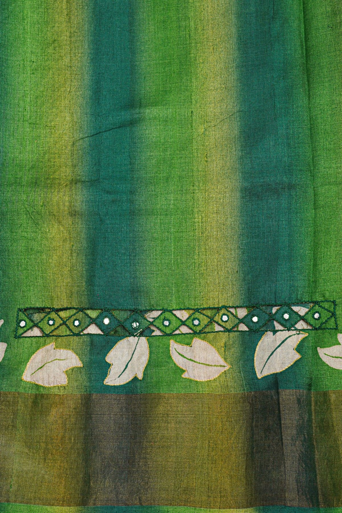 Fancy Tussar Dual Colour Saree