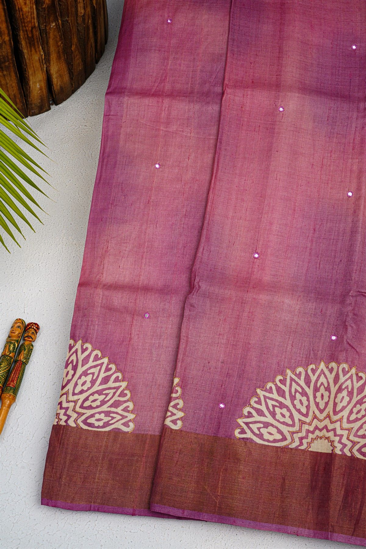 Fancy Tussar Dual Colour Saree