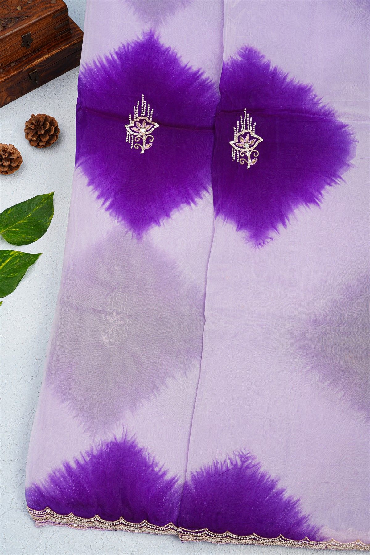 Designer Crepe Multi-Colour Saree