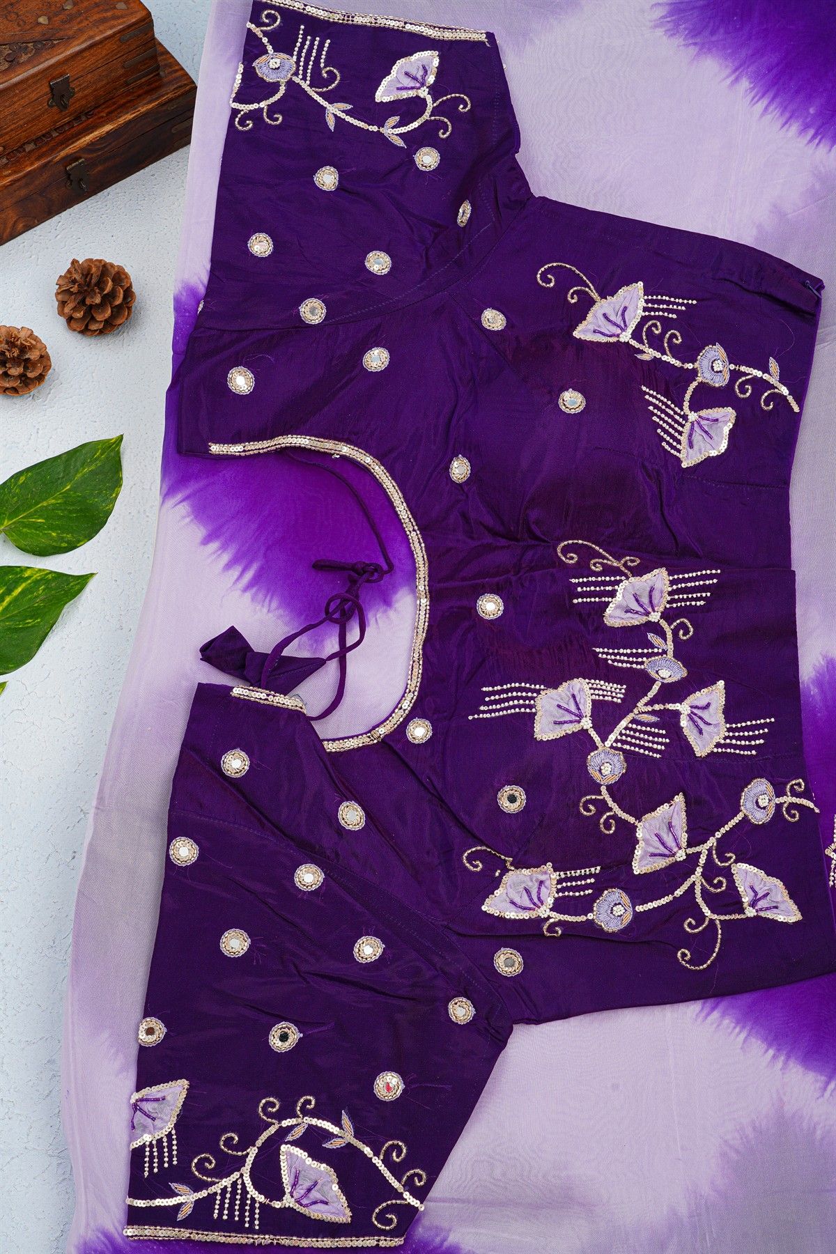 Designer Crepe Multi-Colour Saree