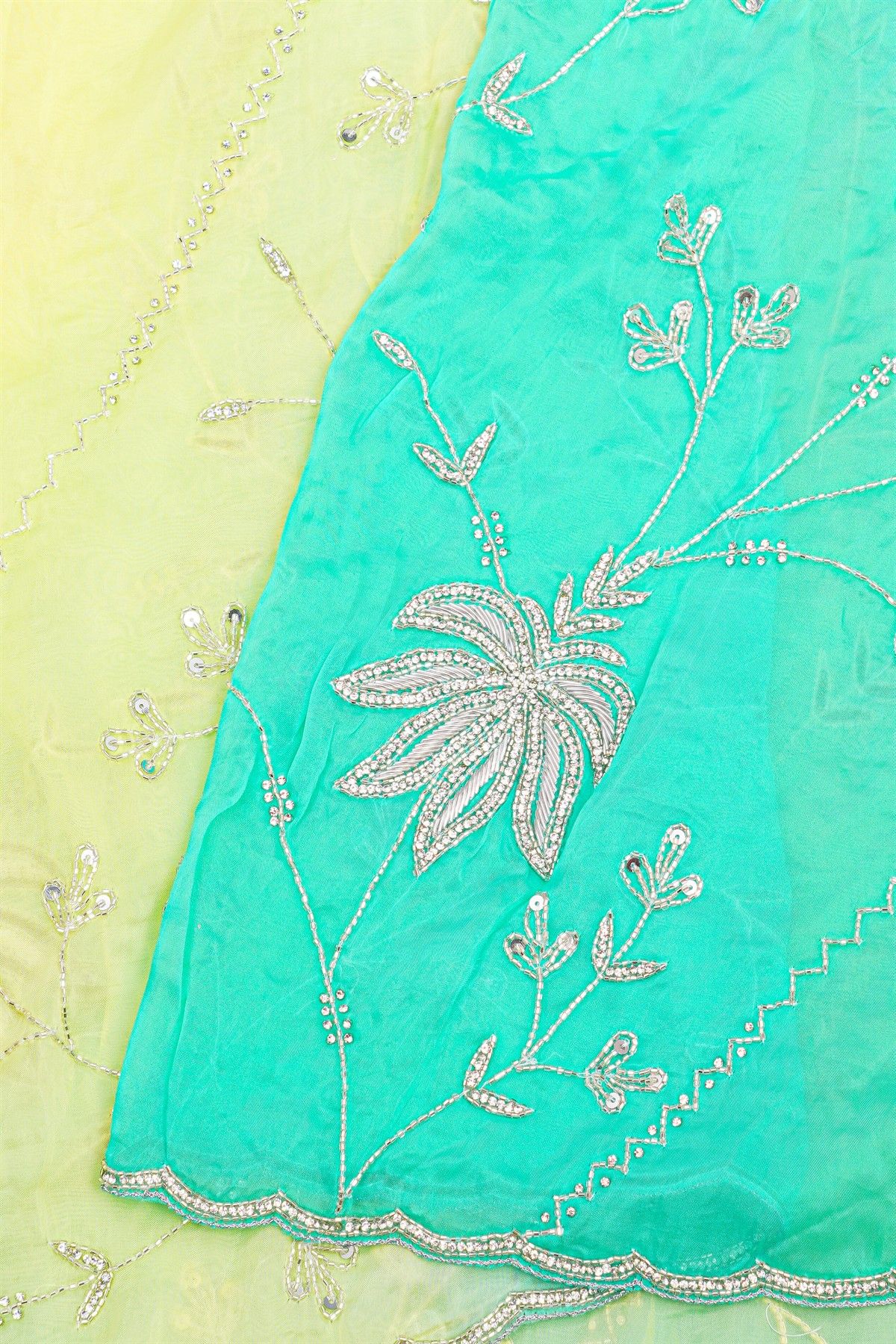 Designer Organza Multi-Colour Saree