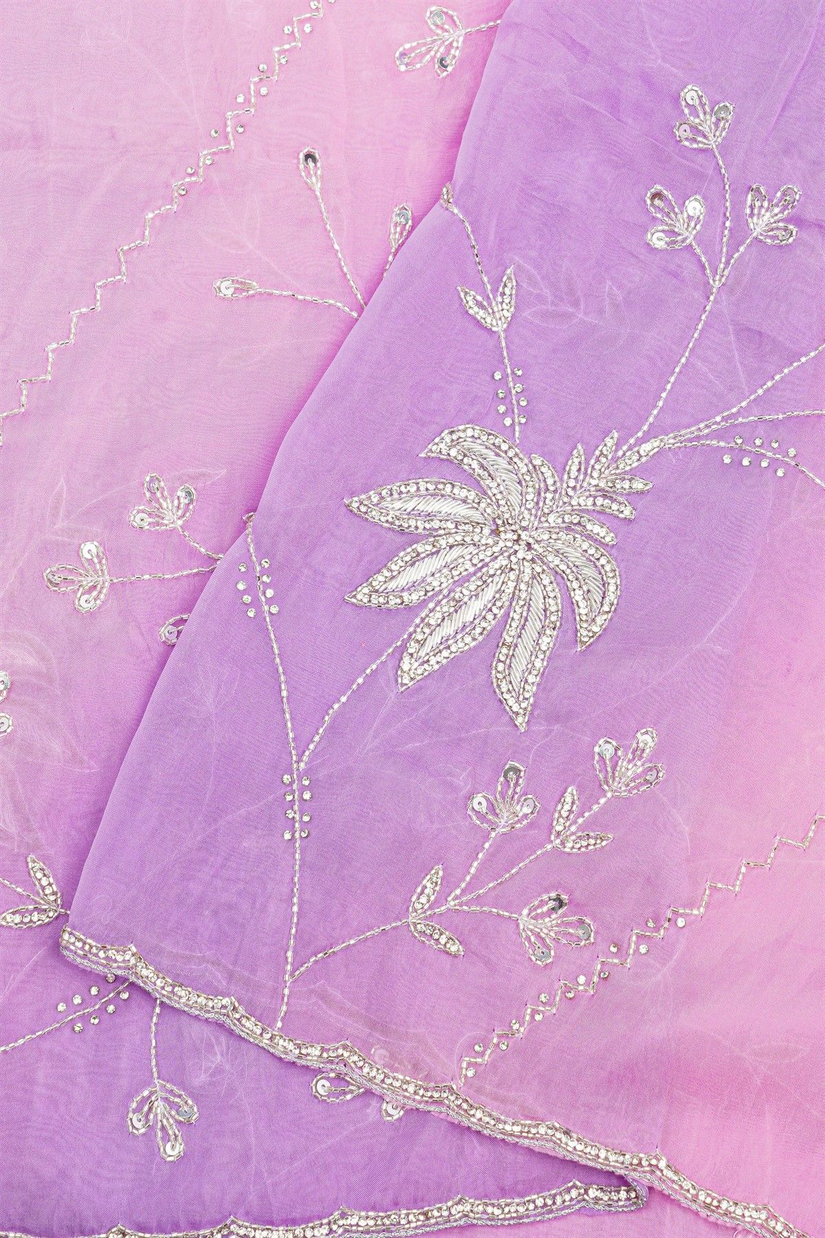 Designer Organza Multi-Colour Saree