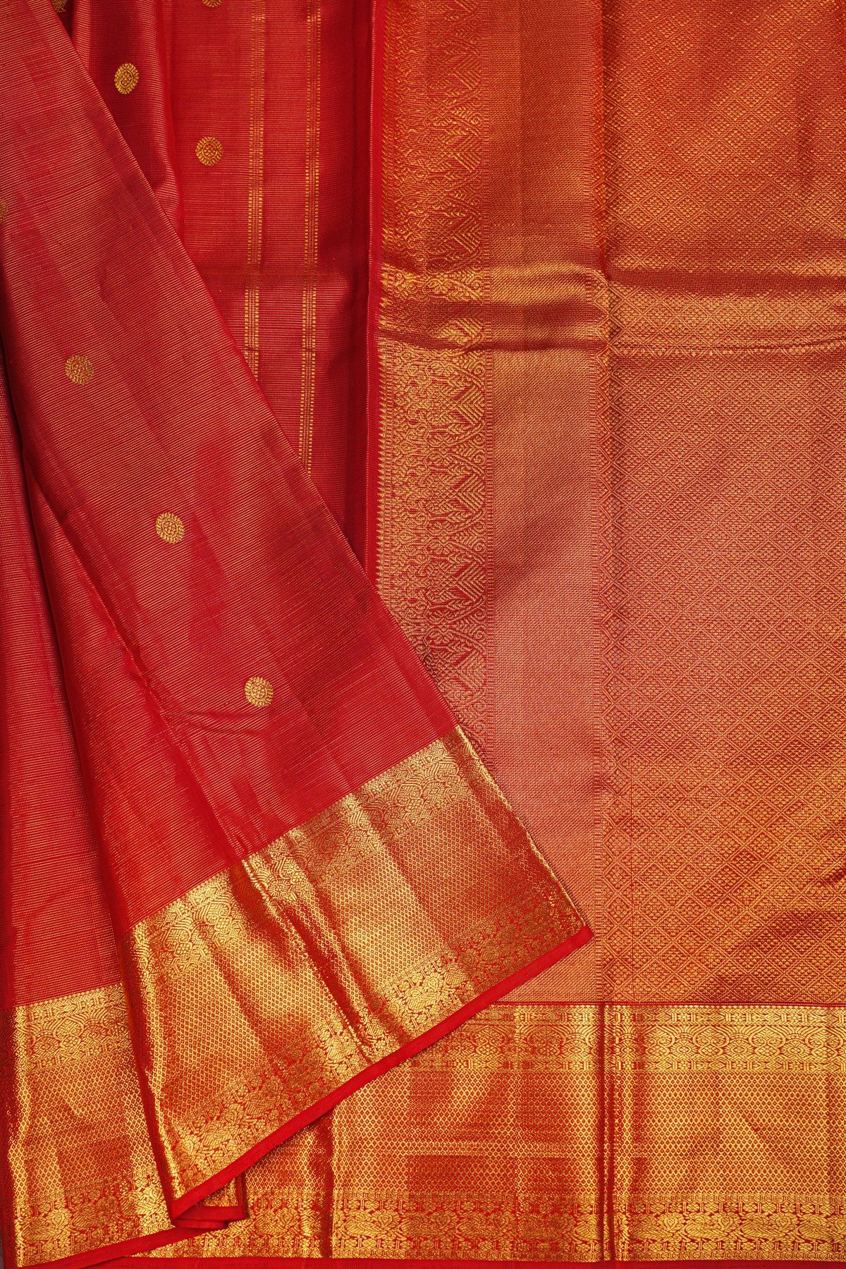 Kancheepuram Silk Red Saree