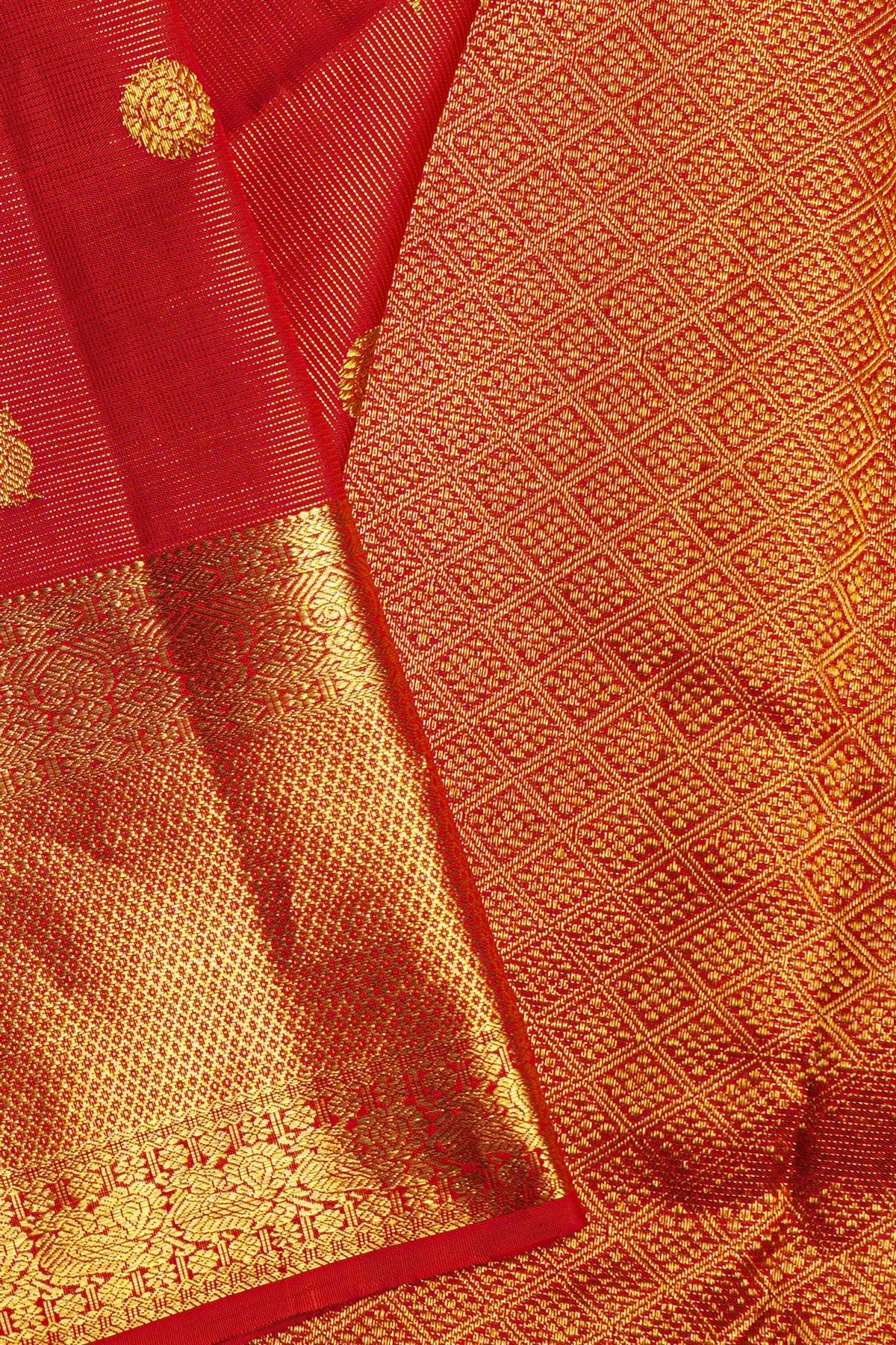 Kancheepuram Silk Red Saree