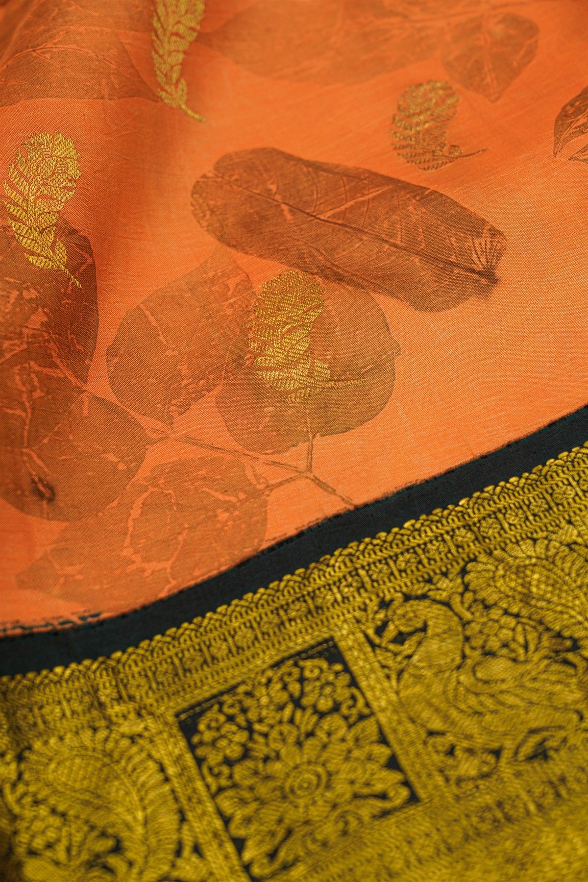Kalamkari Print Silk Peach Saree