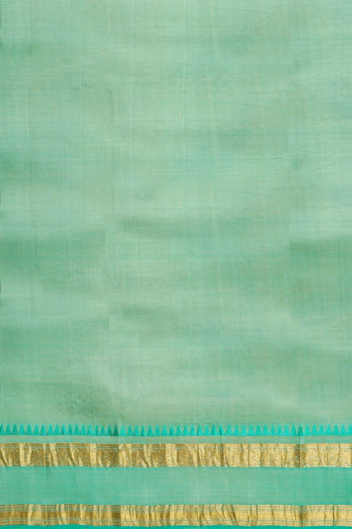 Kalamkari Print Silk Orange Saree