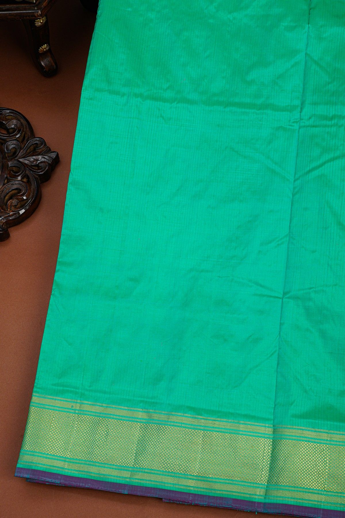 Ikat Silk Violet Saree