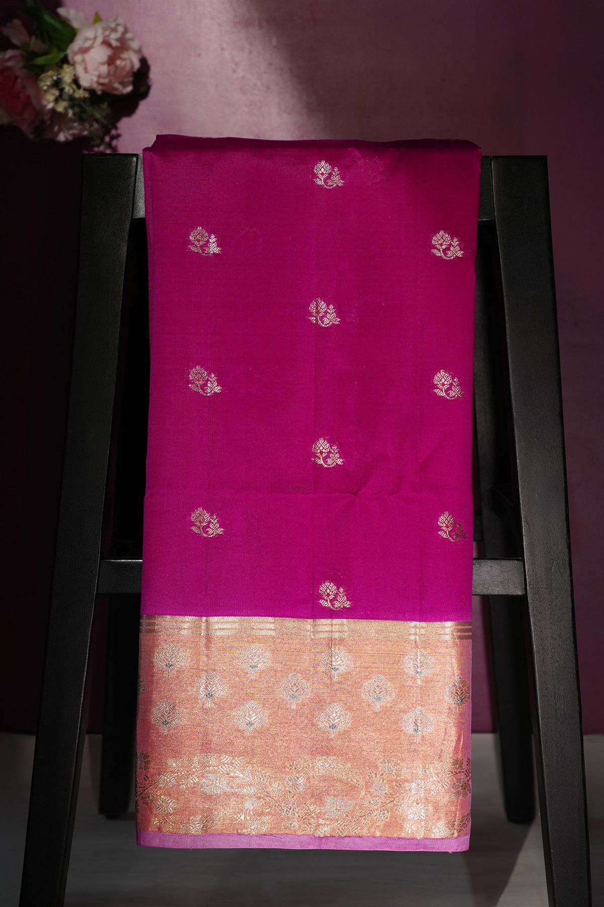 Matka Silk Pink Saree