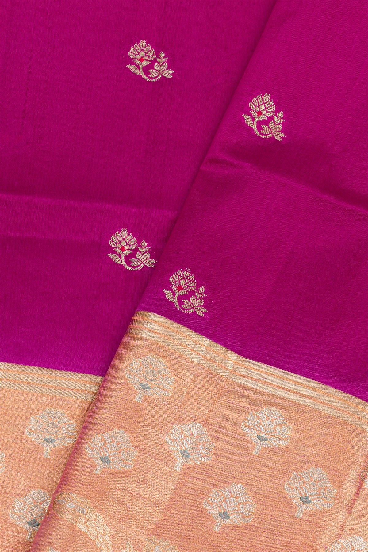 Matka Silk Pink Saree
