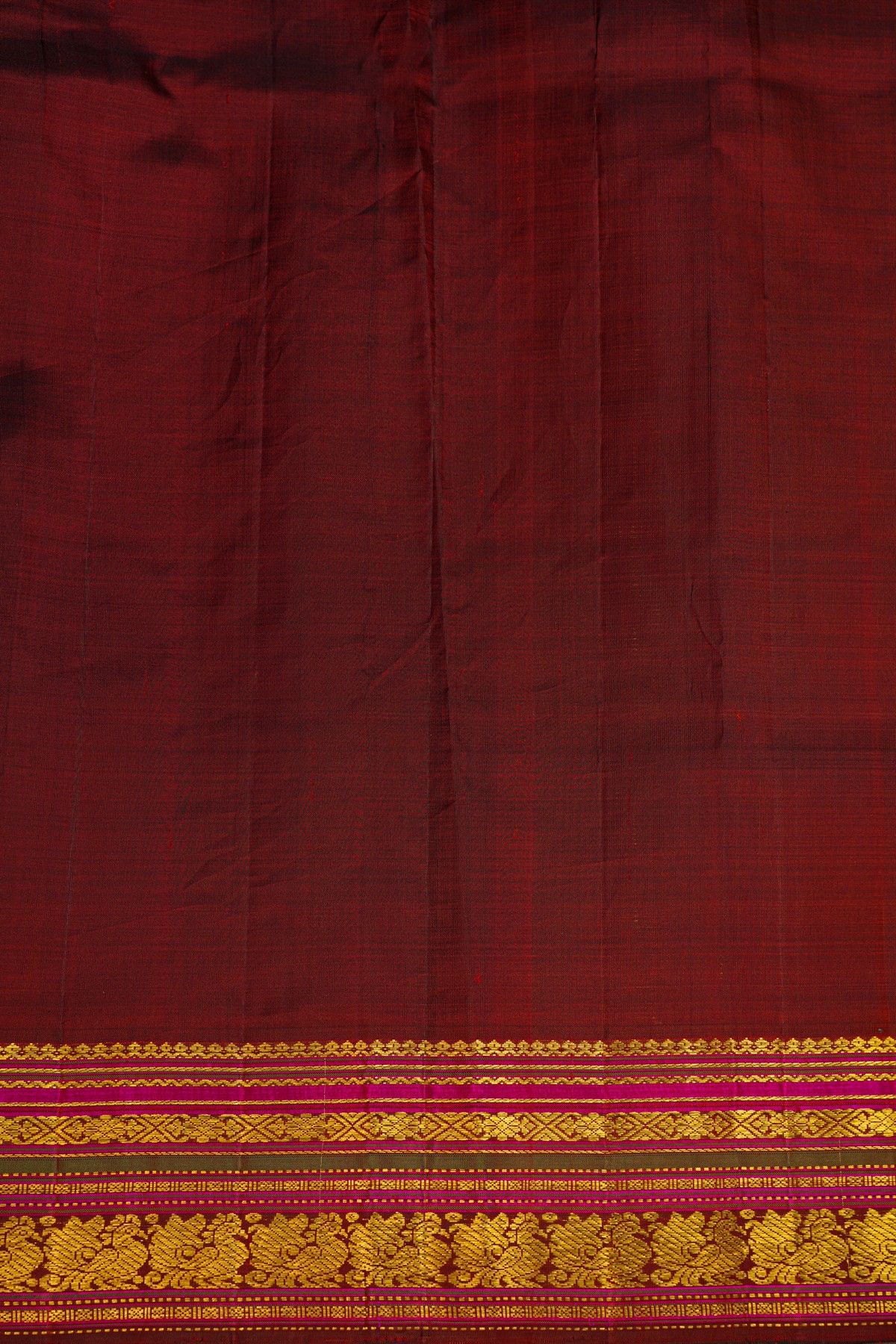 Kancheepuram Silk Mustard Saree