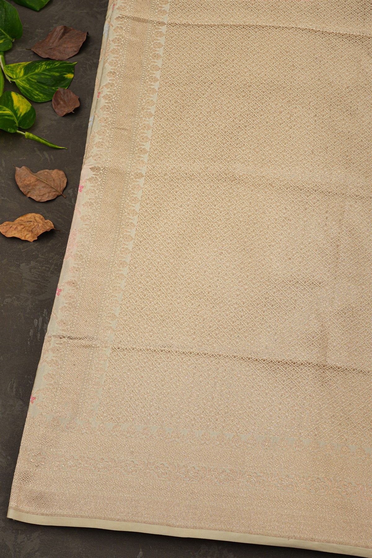 Banarasi Silk Cream Saree