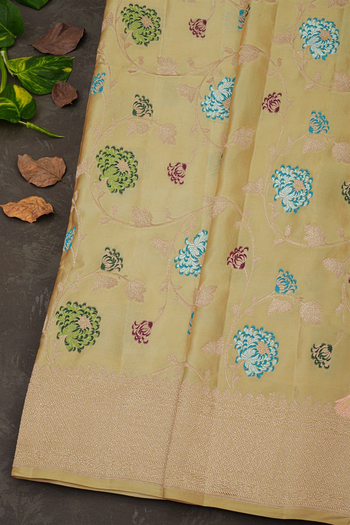 Banarasi Silk Cream Saree