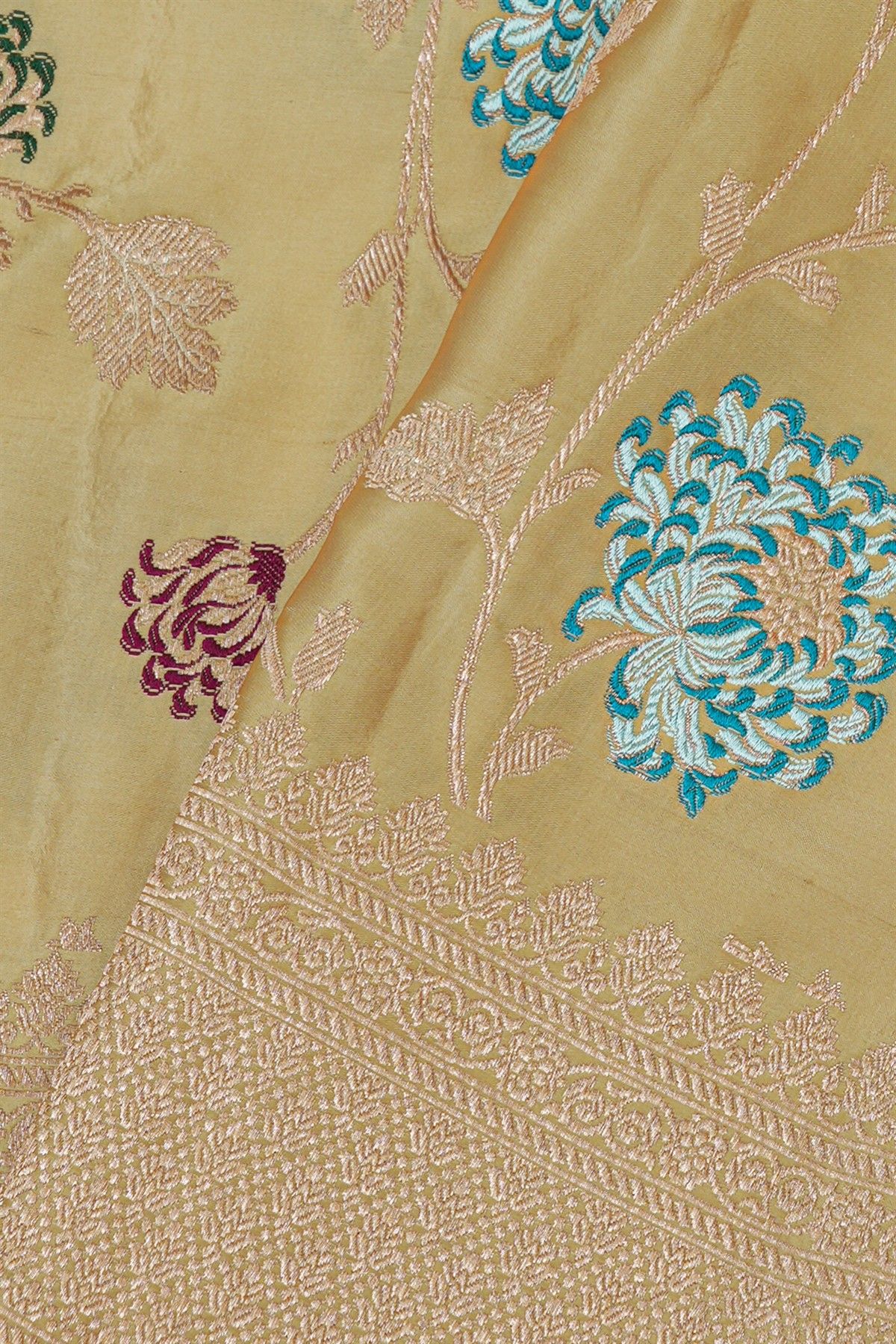 Banarasi Silk Cream Saree
