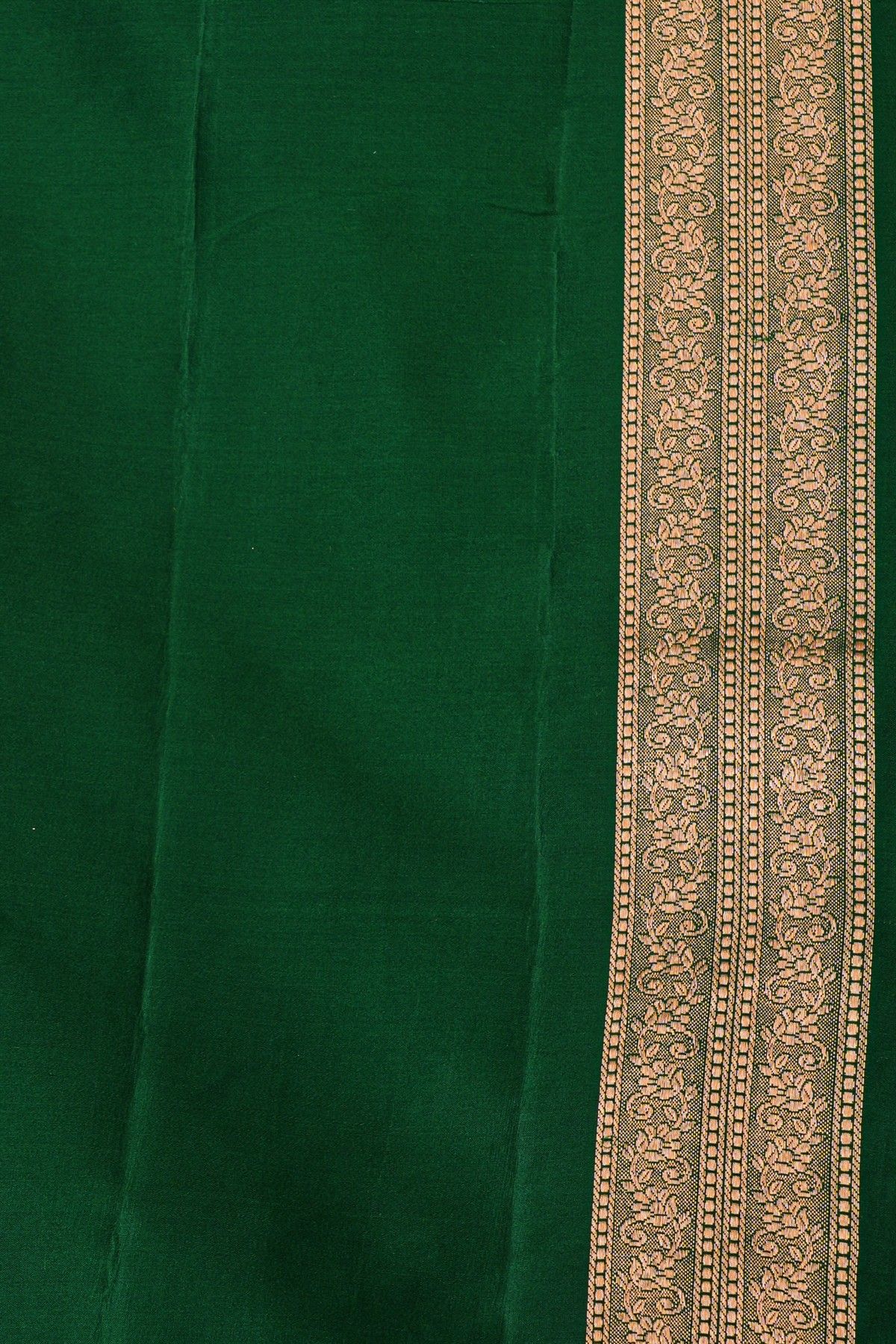 Banarasi Silk Bottle Green Saree