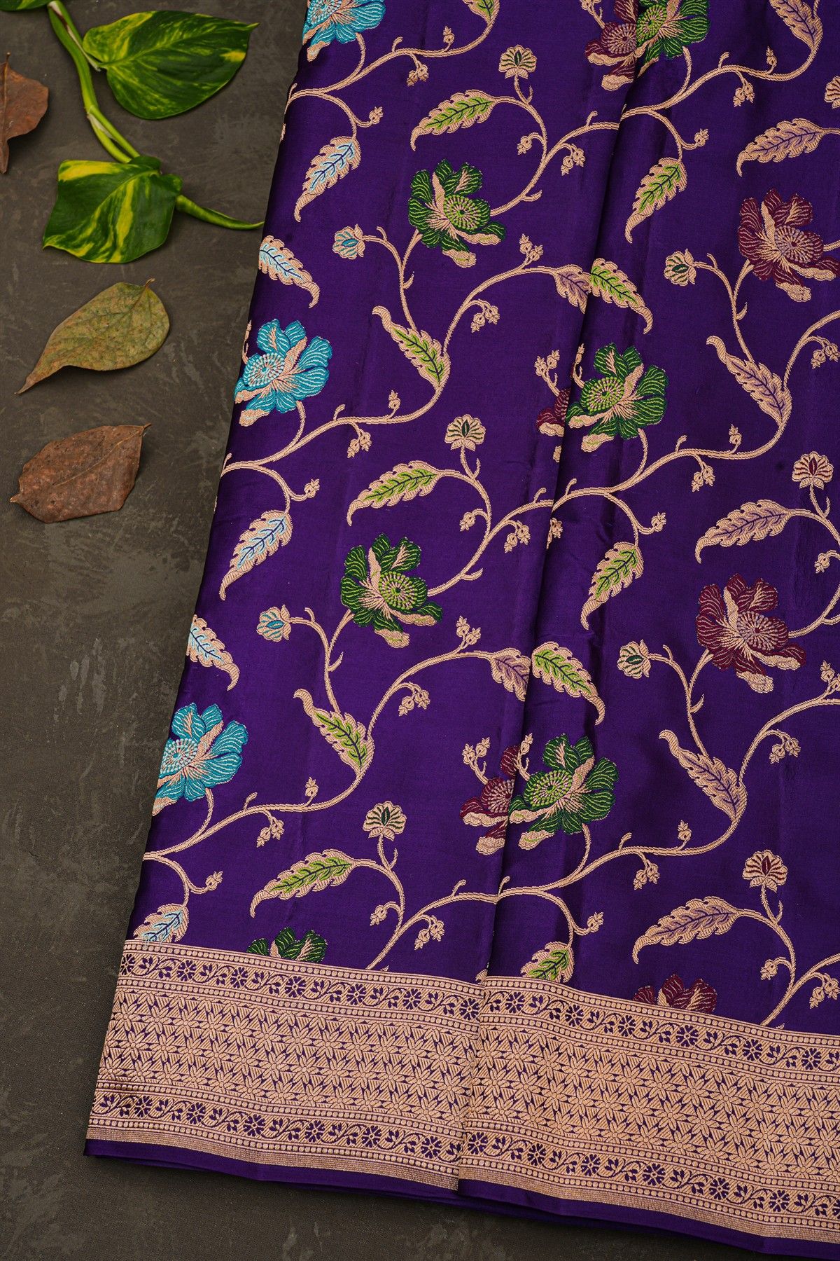 Banarasi Silk Royal Blue Saree