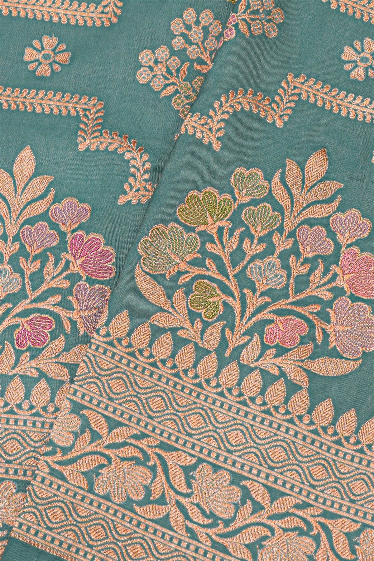 Banarasi Silk Ice Blue Saree
