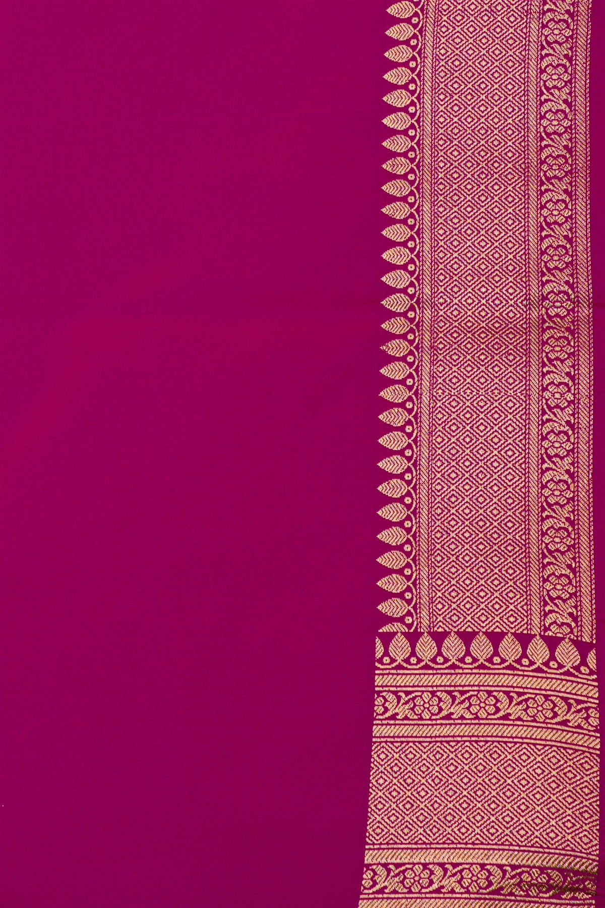 Banarasi Silk Magenta Saree