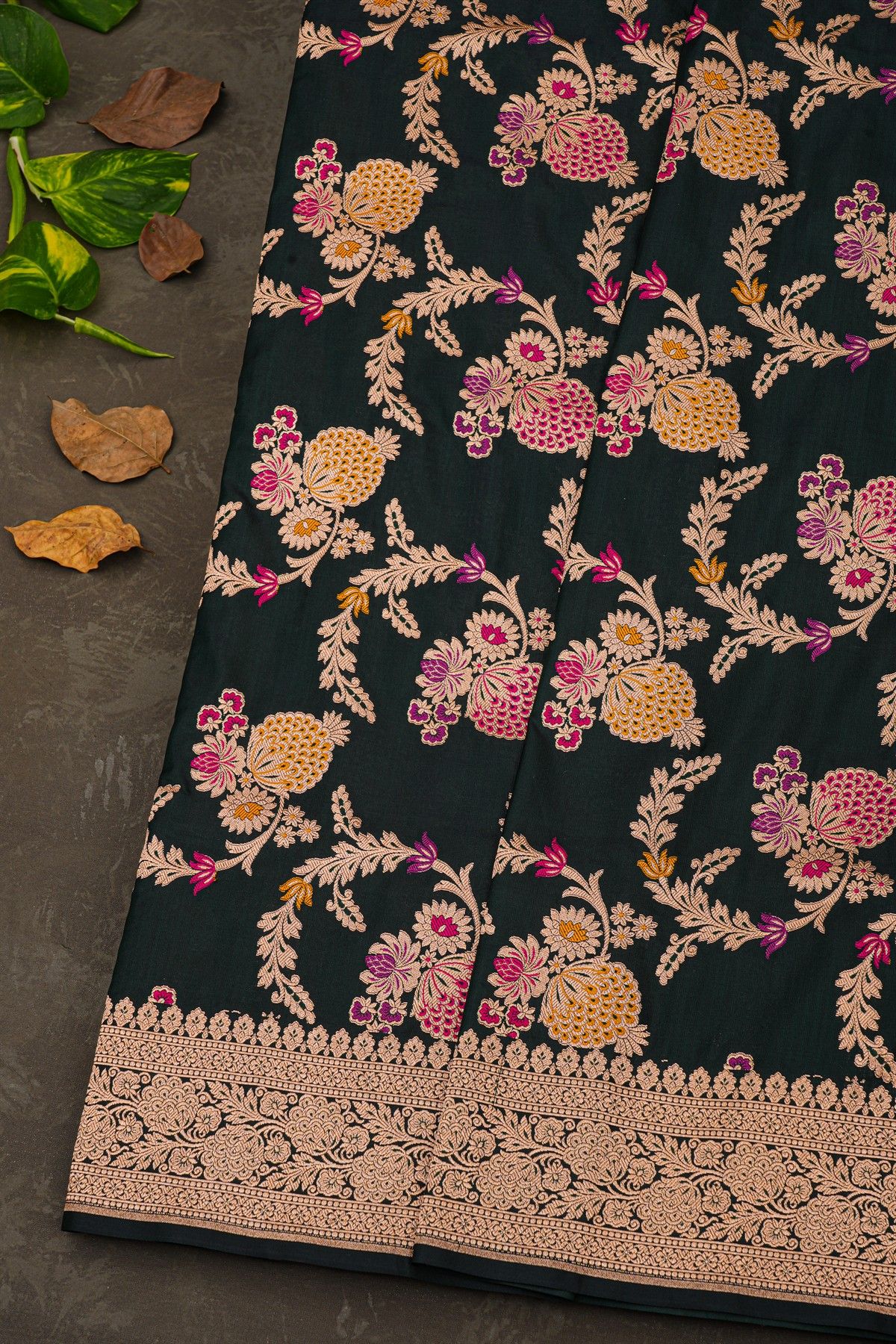 Banarasi Silk Black Saree