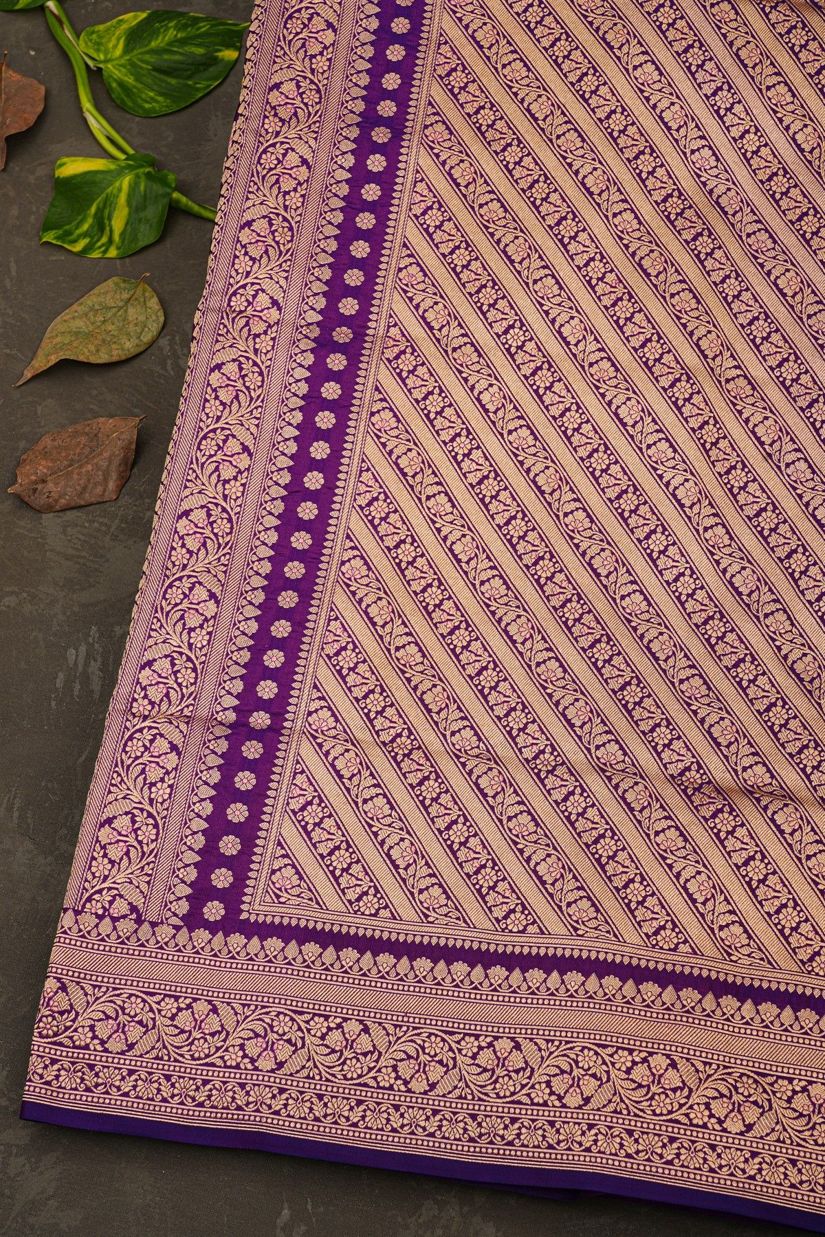 Banarasi Silk Purple Saree