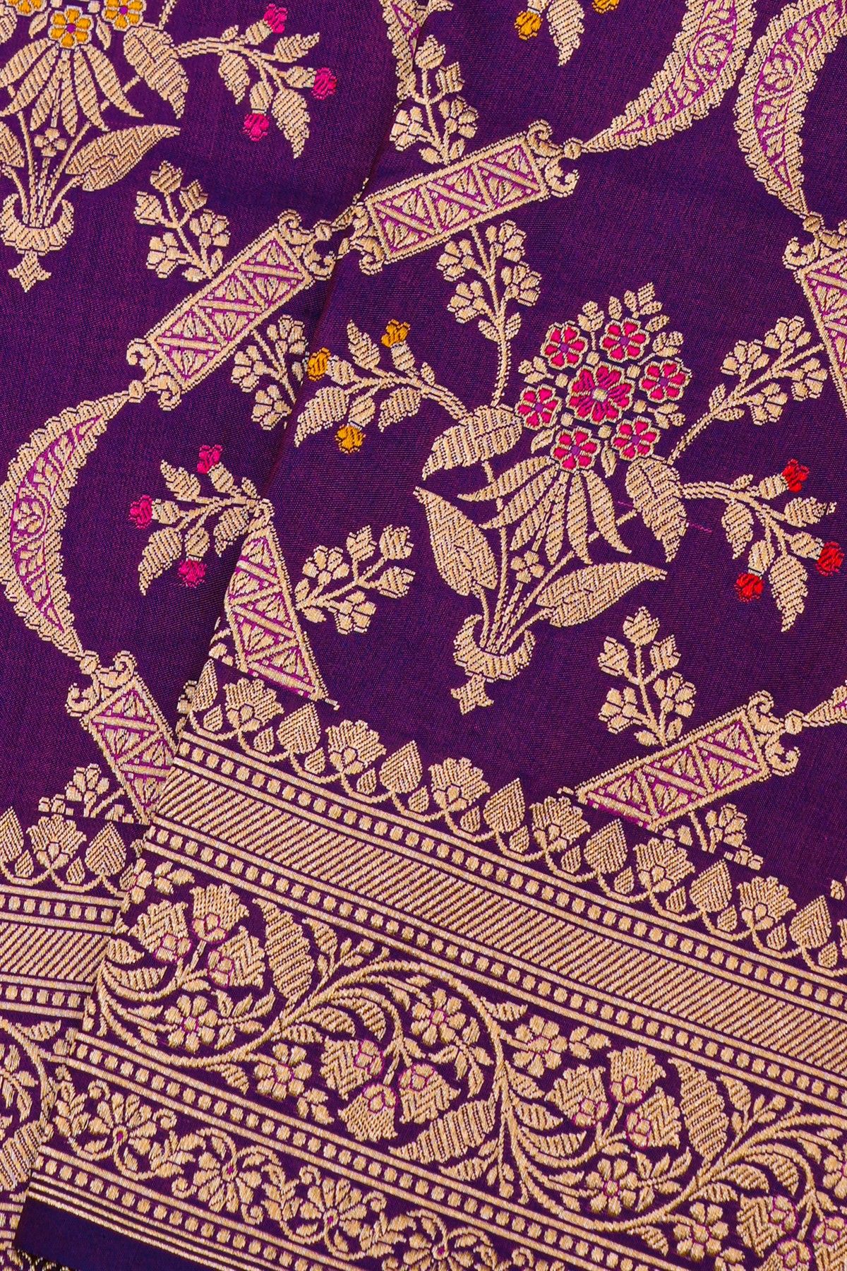 Banarasi Silk Purple Saree