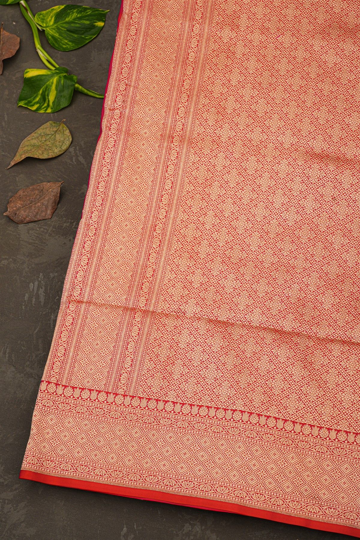 Banarasi Silk Red Saree