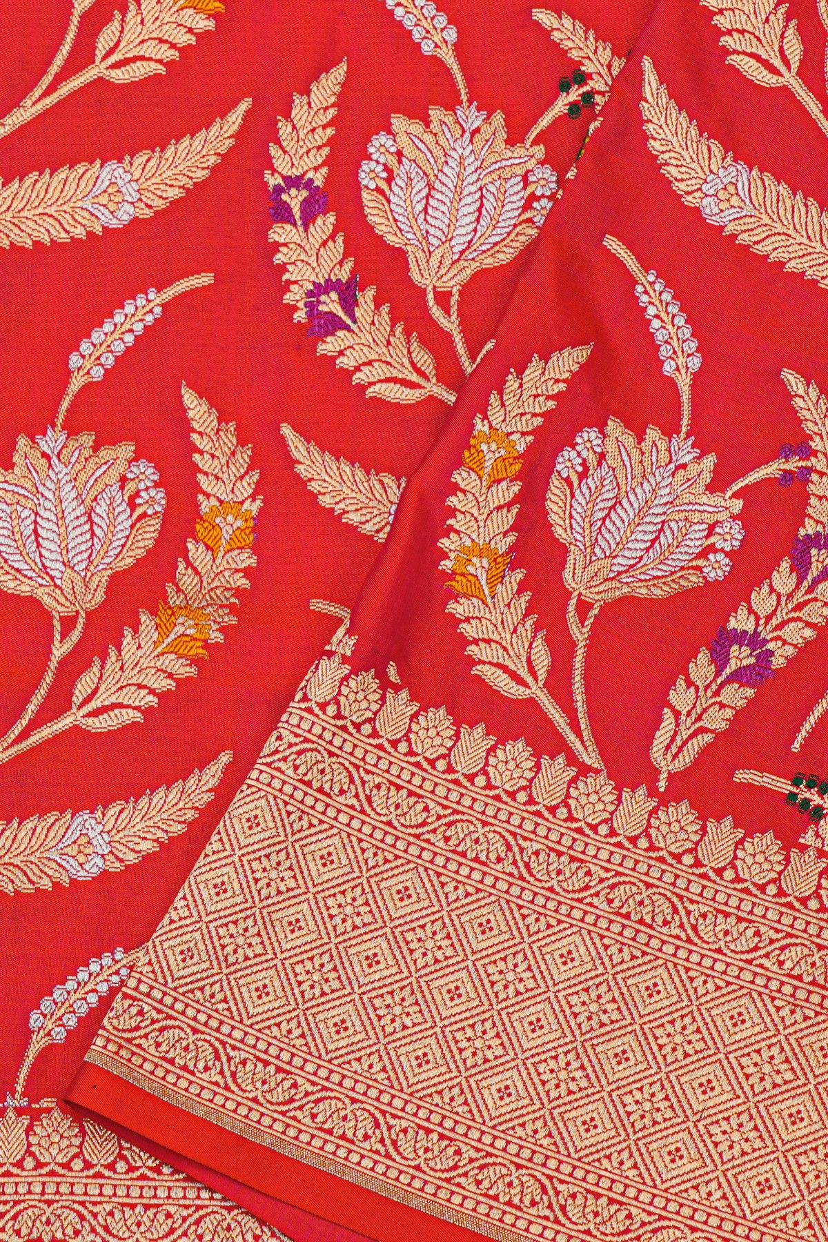 Banarasi Silk Red Saree