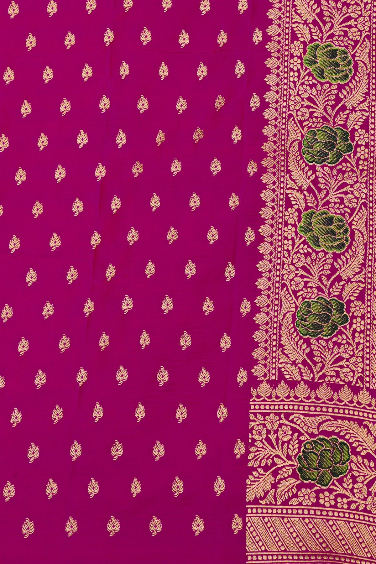 Banarasi Silk Magenta Saree