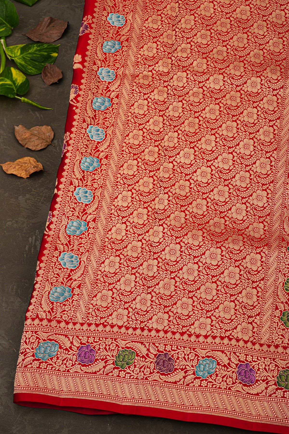 Banarasi Silk Red Saree