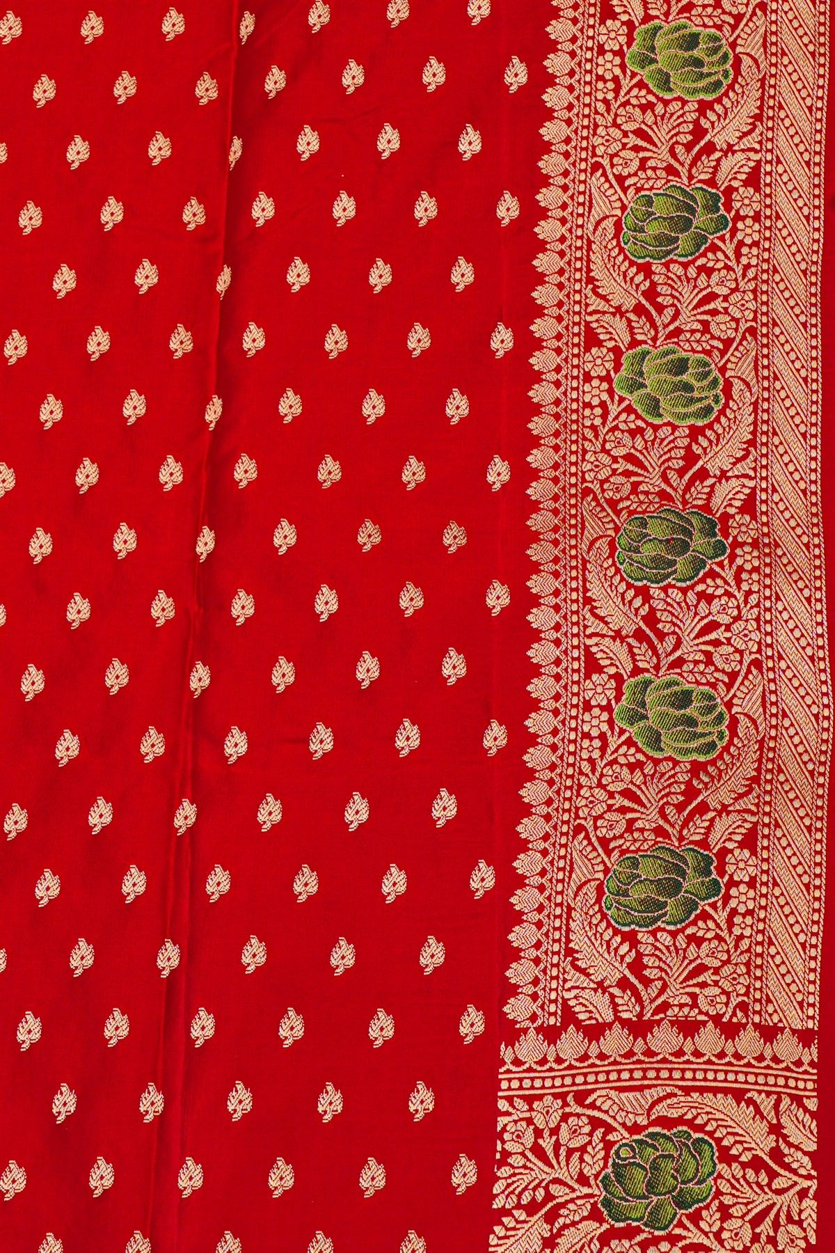 Banarasi Silk Red Saree