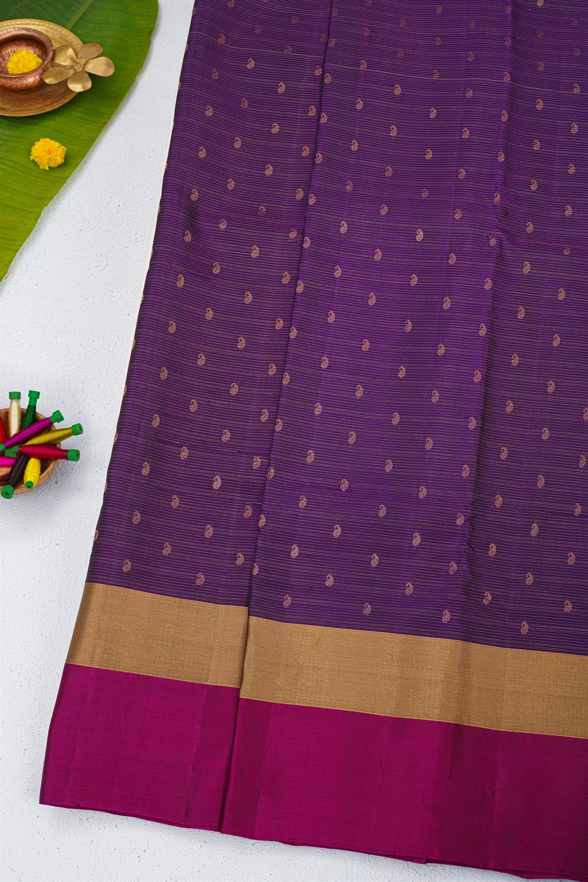 Coimbatore Soft Silk Navy Blue Saree