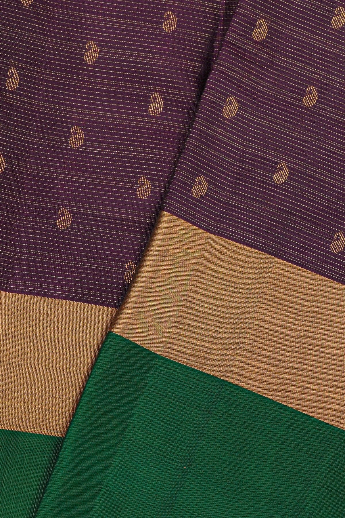 Coimbatore Soft Silk Wine Saree