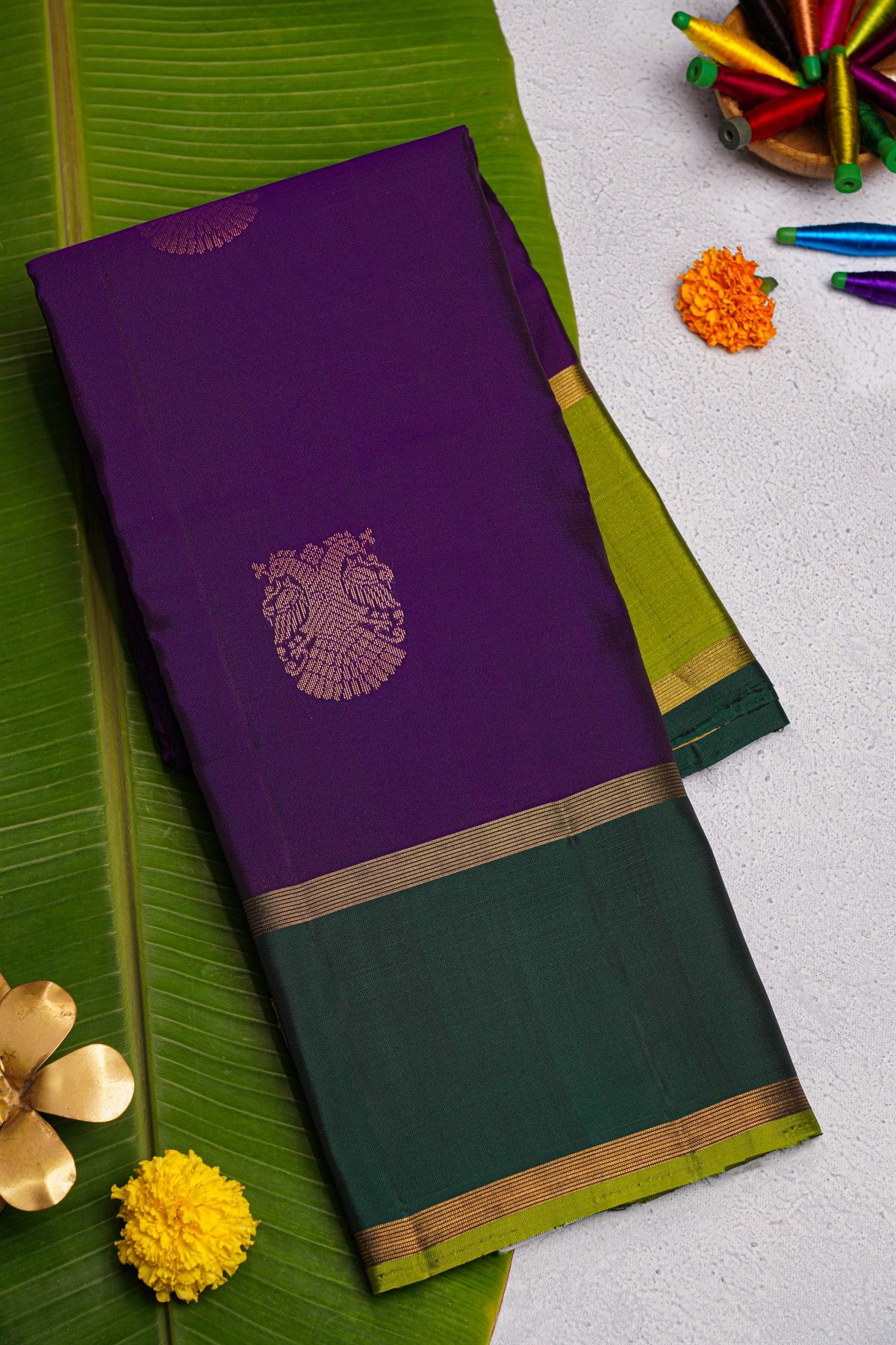 Coimbatore Soft Silk Purple Saree