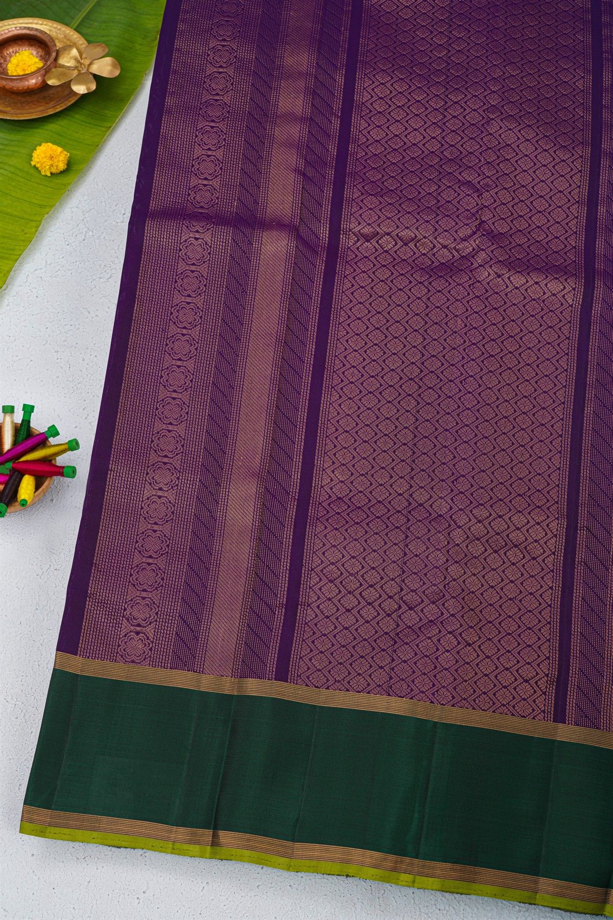 Coimbatore Soft Silk Purple Saree