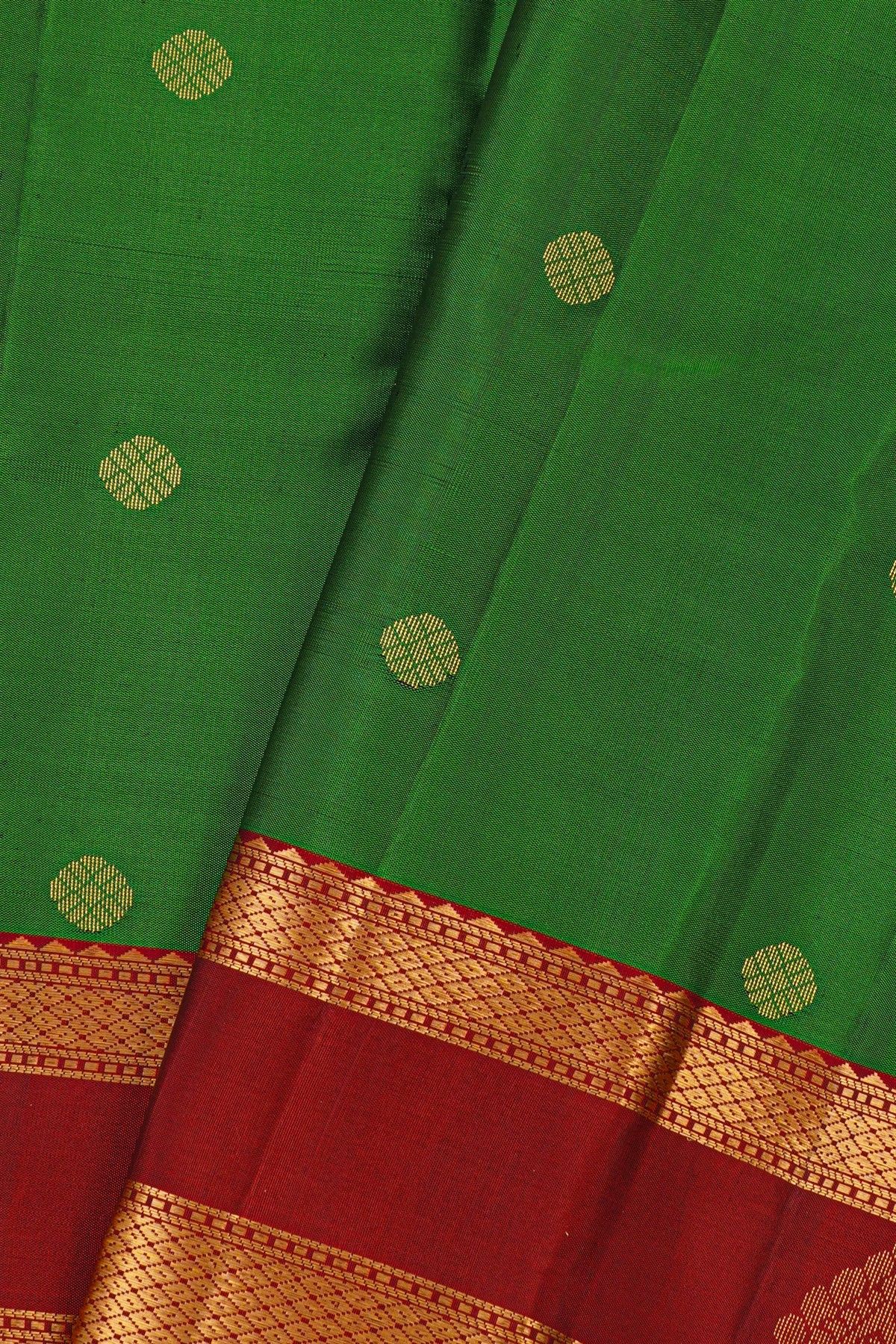 Coimbatore Soft Silk Green Saree