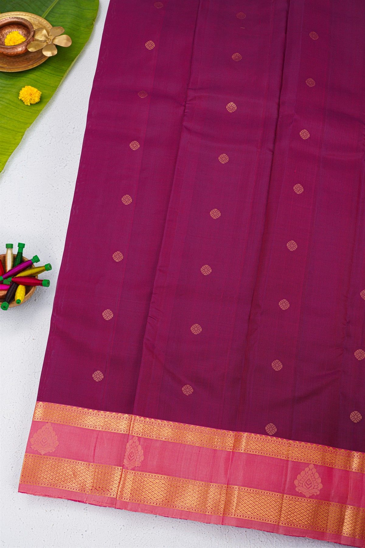 Coimbatore Soft Silk Purple Saree