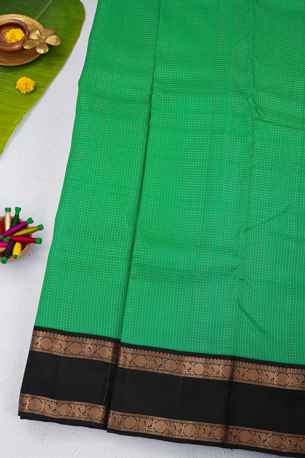 Coimbatore Soft Silk Sea Green Saree