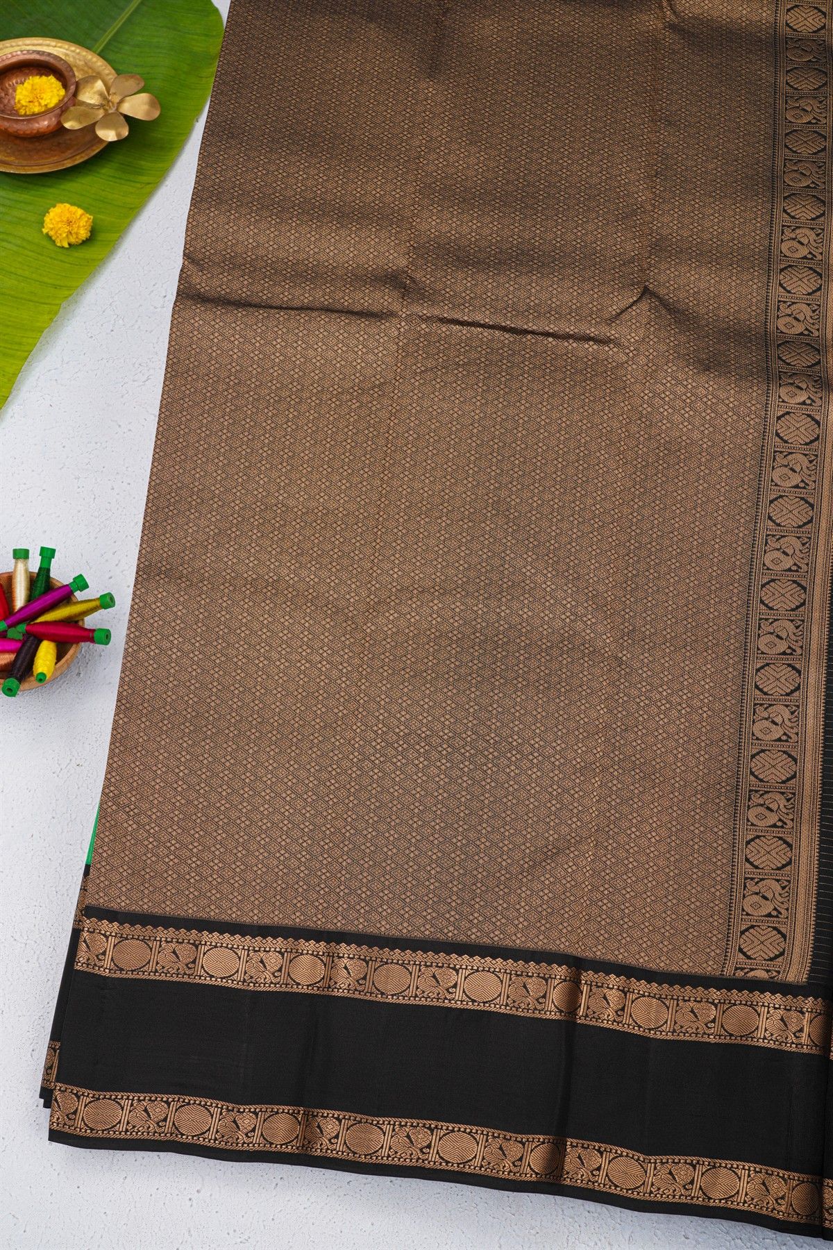 Coimbatore Soft Silk Sea Green Saree