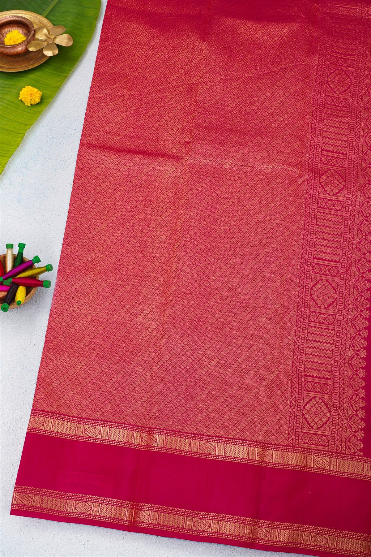 Coimbatore Soft Silk Rama Green Saree