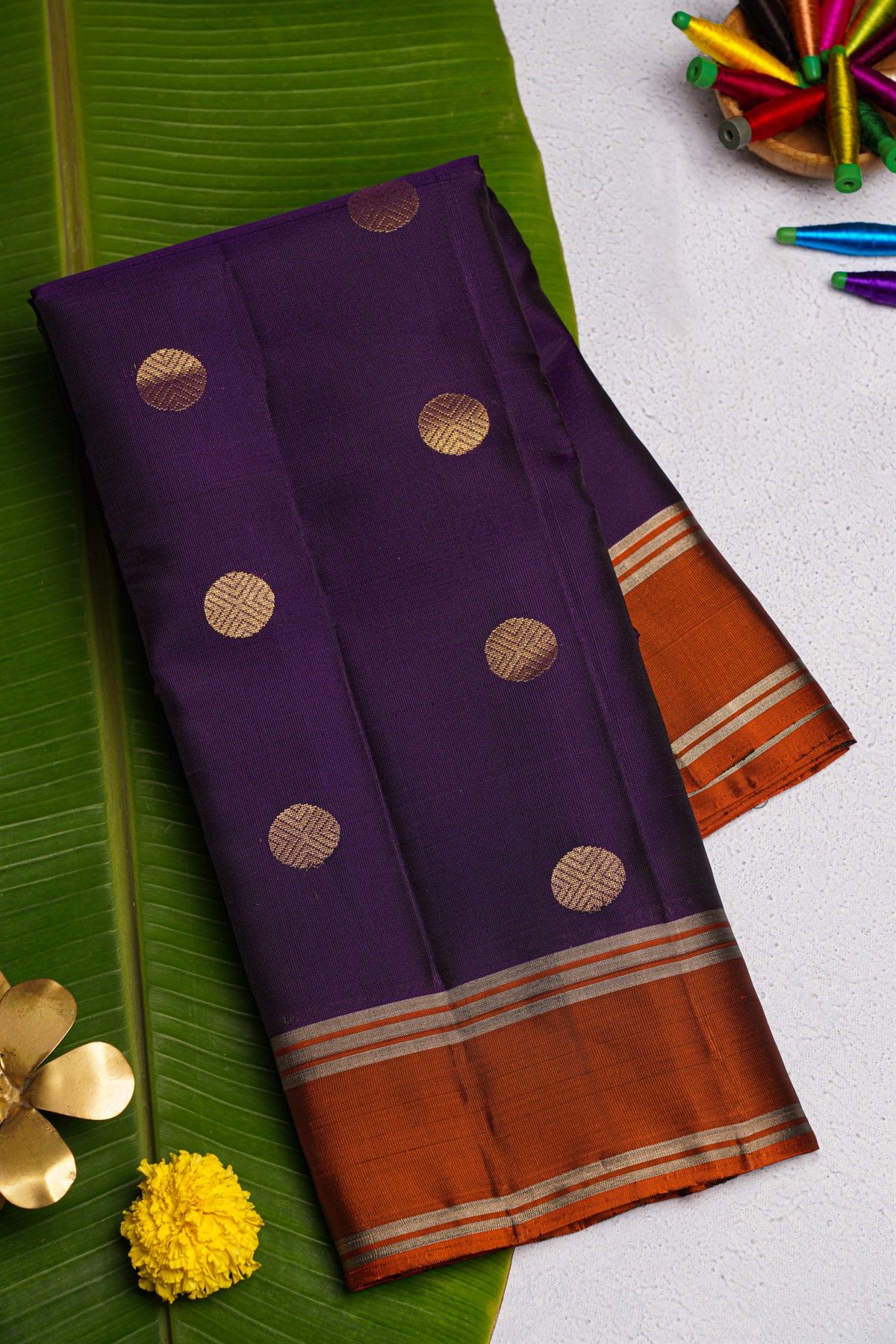 Coimbatore Soft Silk Navy Blue Saree