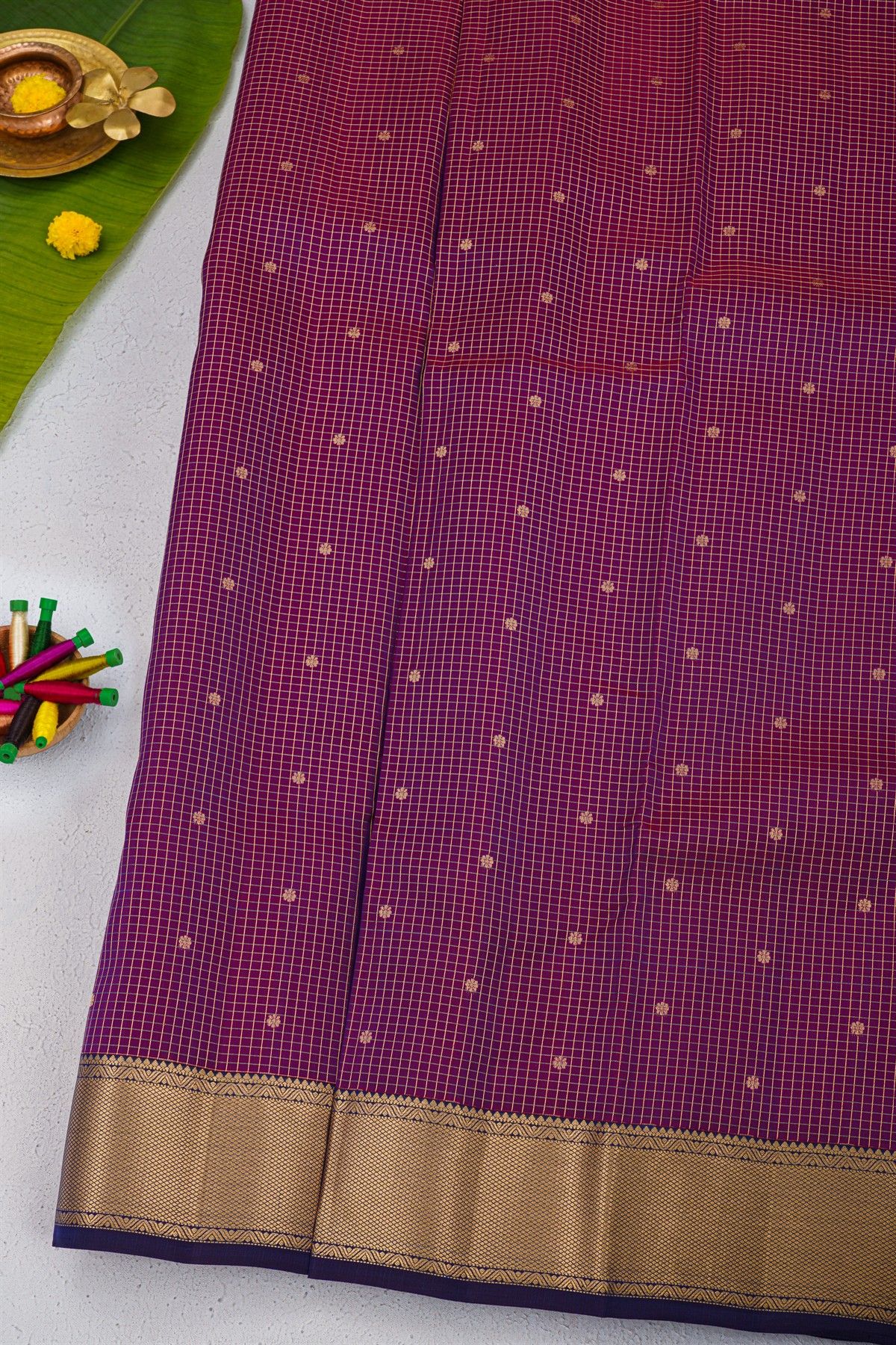 Coimbatore Soft Silk Purple Saree