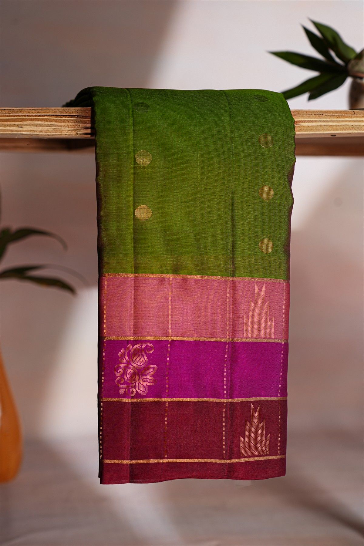 Coimbatore Soft Silk Green Saree