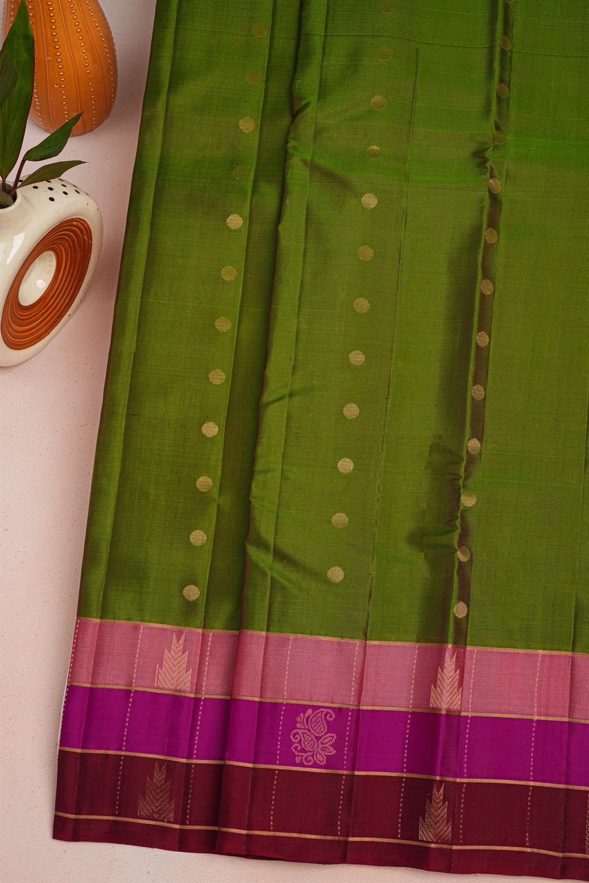 Coimbatore Soft Silk Green Saree