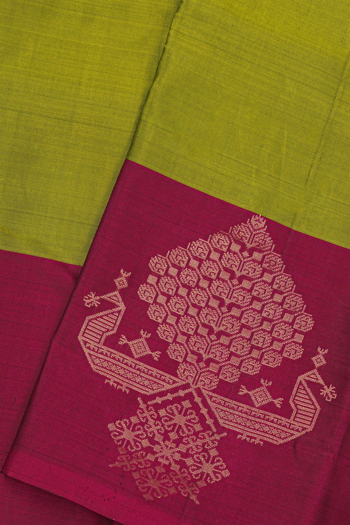 Coimbatore Soft Silk Green Saree