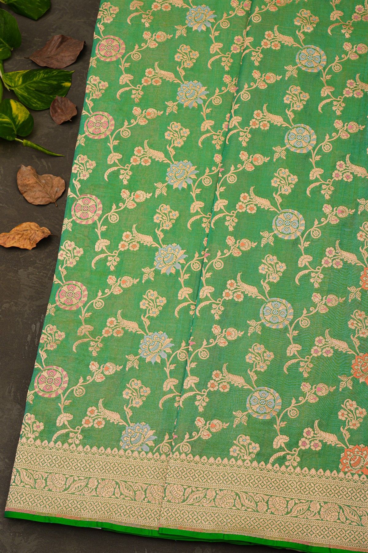 Banarasi Silk Sea Green Saree