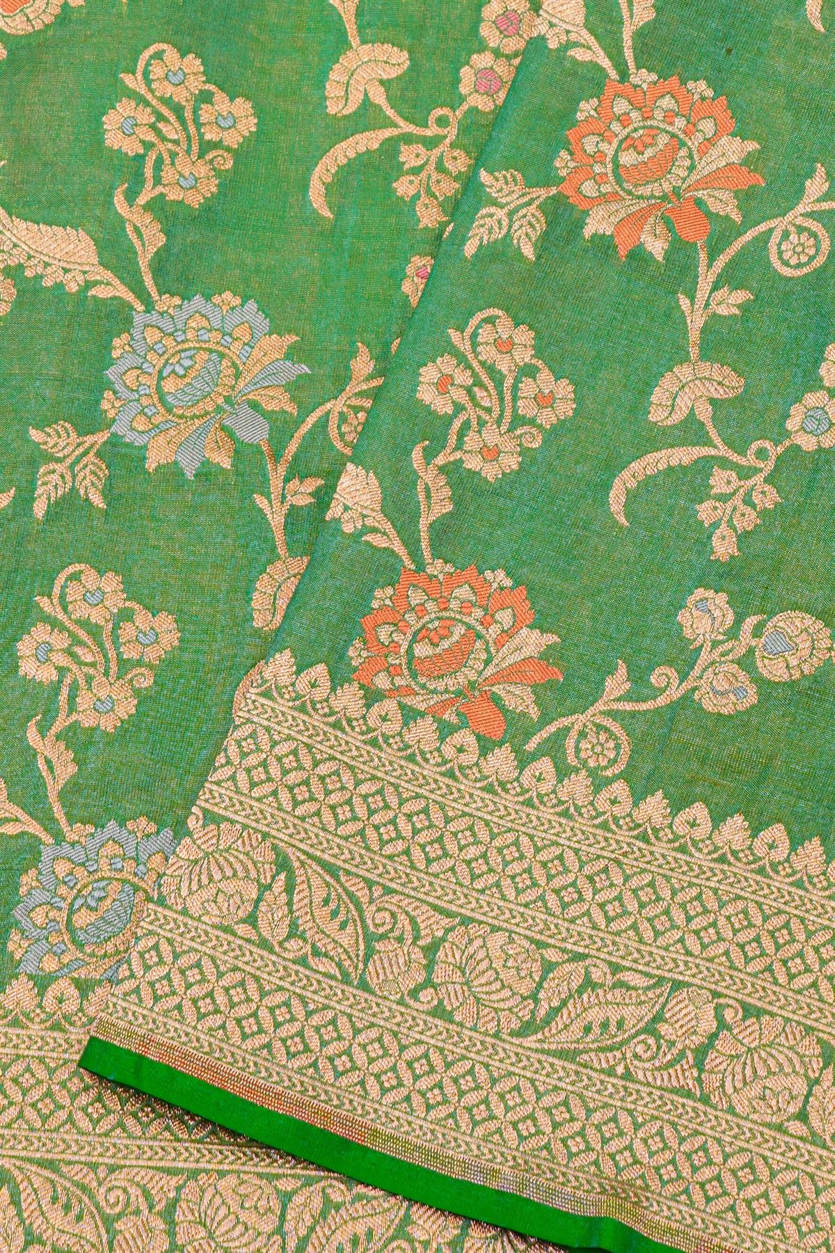 Banarasi Silk Sea Green Saree