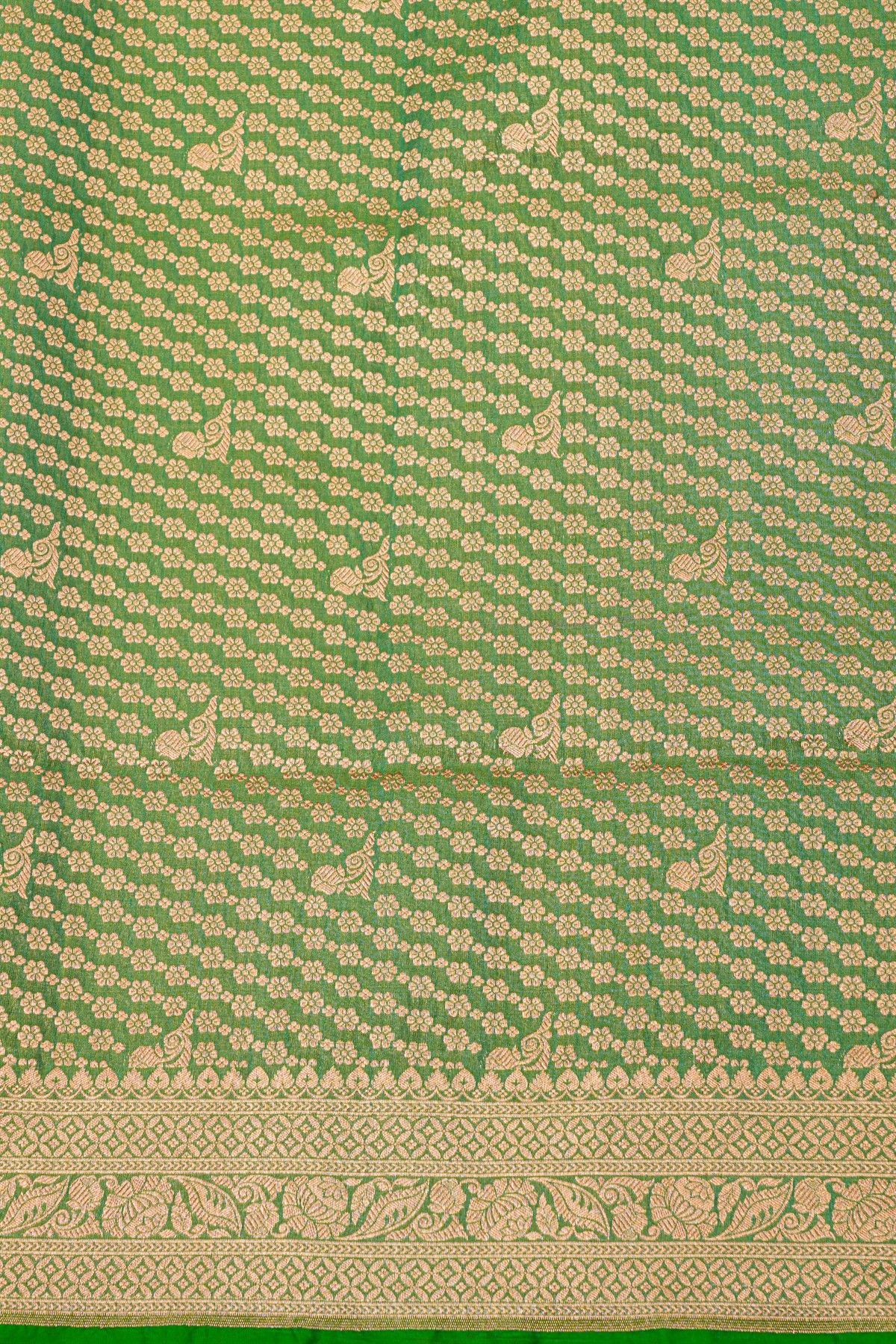 Banarasi Silk Sea Green Saree